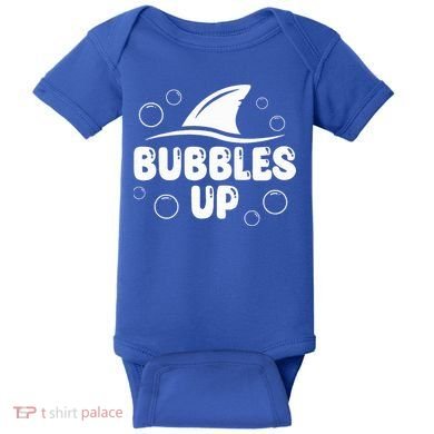Bubbles Up funny Shark Bubbles Up  Baby Bodysuit