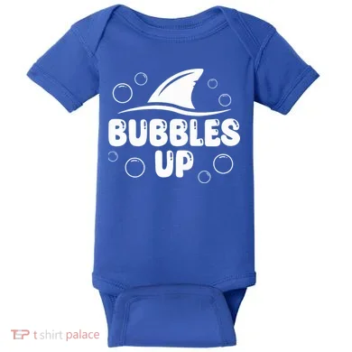 Bubbles Up funny Shark Bubbles Up  Baby Bodysuit