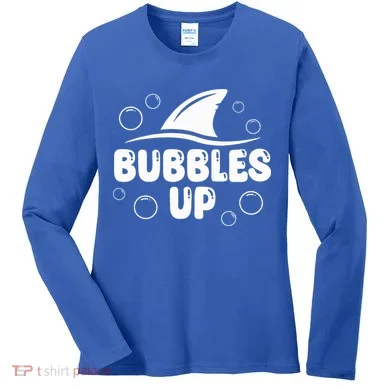 Bubbles Up funny Shark Bubbles Up  Women's Long Sleeve Shirt