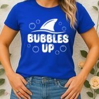 Bubbles Up funny Shark Bubbles Up  Women's T-Shirt thumb 2