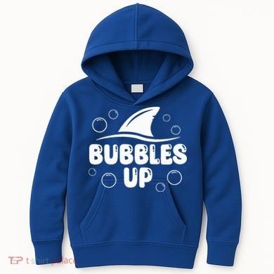 Bubbles Up funny Shark Bubbles Up  Kids Hoodie