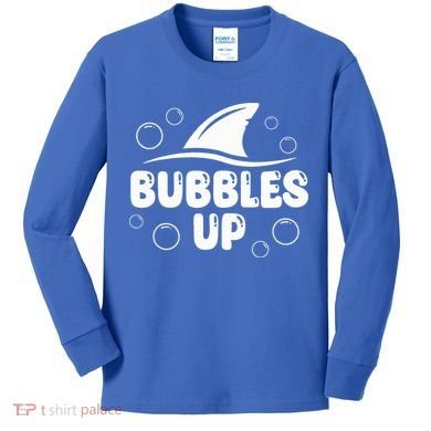 Bubbles Up funny Shark Bubbles Up  Kids Long Sleeve Shirt