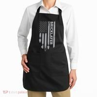Bricklayer USA Flag America Brick Masonry Apron thumb 2