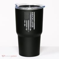 Bricklayer USA Flag America Brick Masonry Tumbler thumb 0