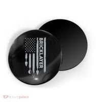 Bricklayer USA Flag America Brick Masonry Magnet thumb 0