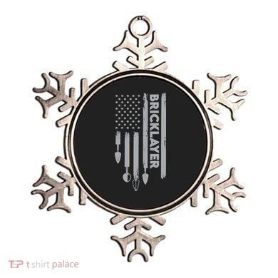 Bricklayer USA Flag America Brick Masonry Ornament
