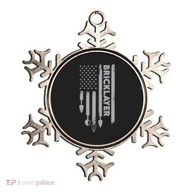 Bricklayer USA Flag America Brick Masonry Ornament