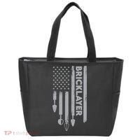 Bricklayer USA Flag America Brick Masonry Tote Bag thumb 0