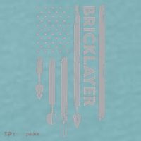 Bricklayer USA Flag America Brick Masonry Sueded Cloud Jersey T-Shirt thumb 2