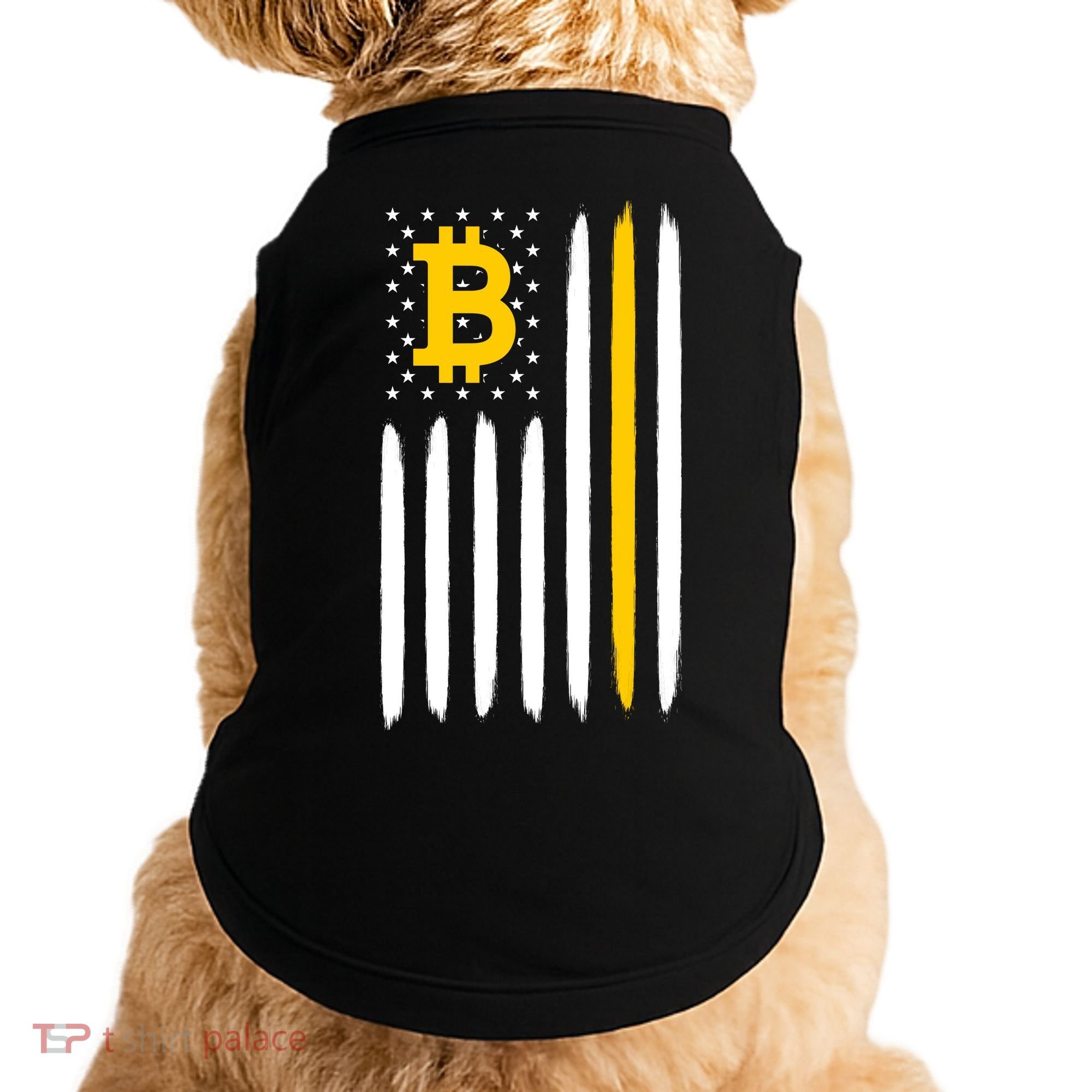 Bitcoin USA Flag Doggie Tank
