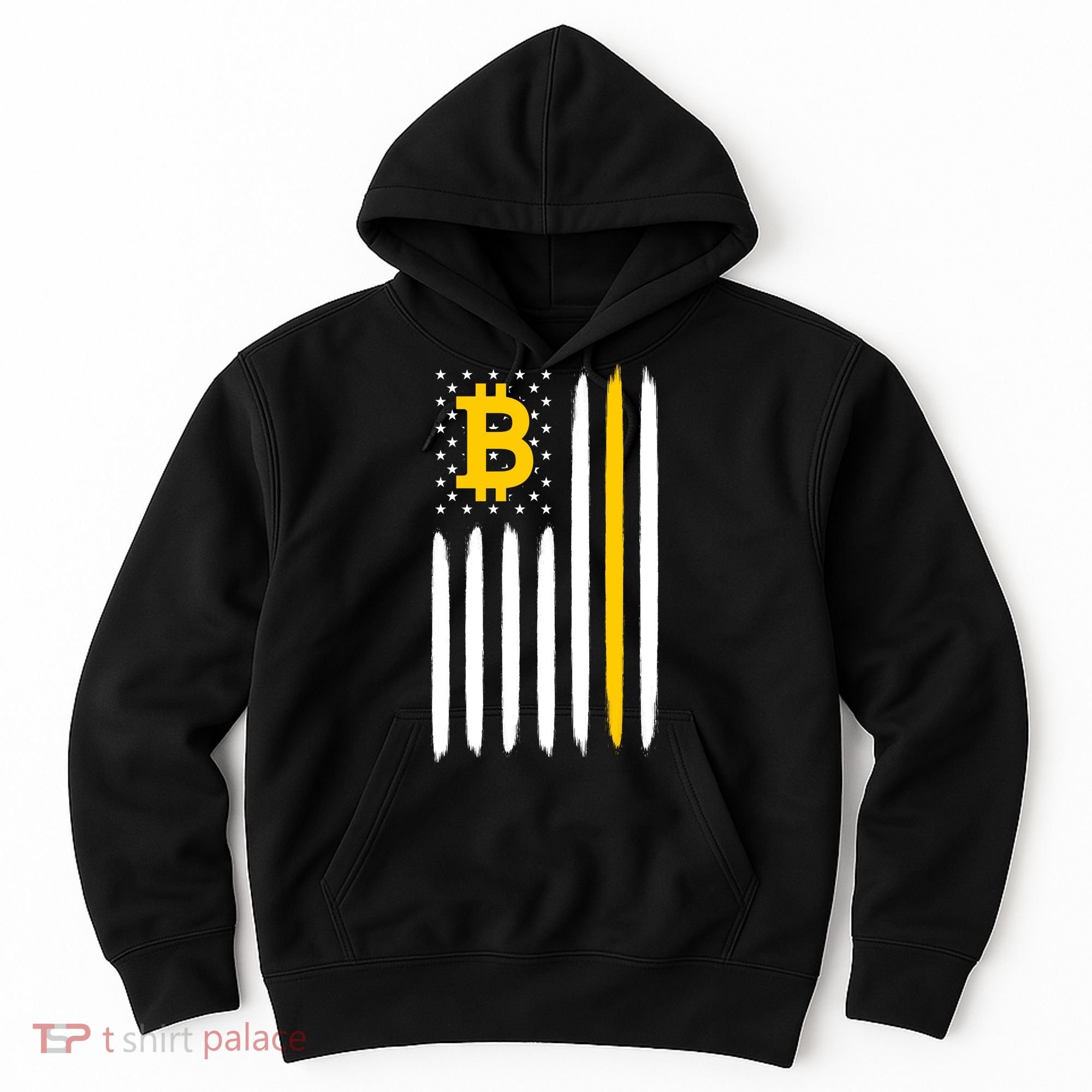 Bitcoin USA Flag Hoodie