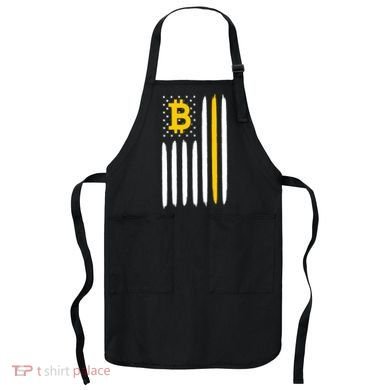 Bitcoin USA Flag Apron
