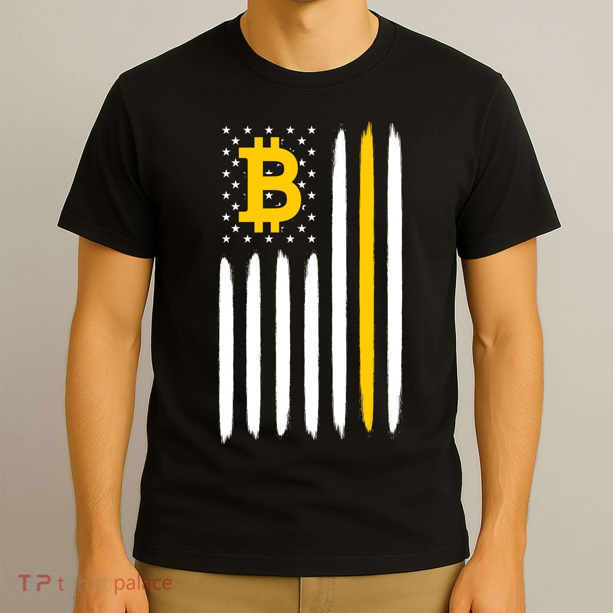 Bitcoin USA Flag T-Shirt