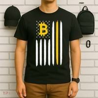 Bitcoin USA Flag T-Shirt thumb 6
