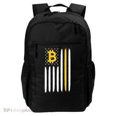 Bitcoin USA Flag Backpack