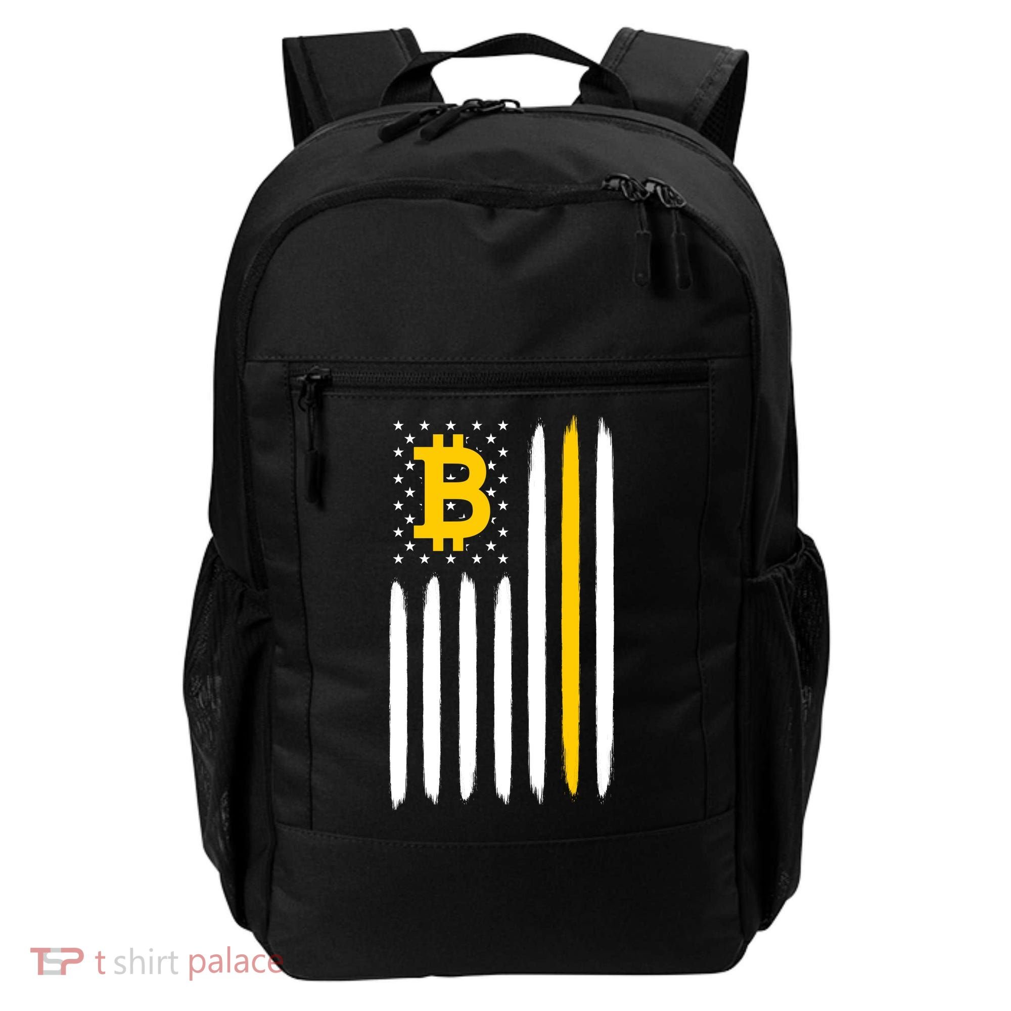 Bitcoin USA Flag Backpack