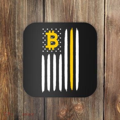 Bitcoin USA Flag Coaster