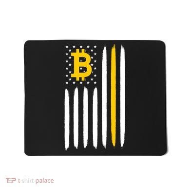 Bitcoin USA Flag Mousepad
