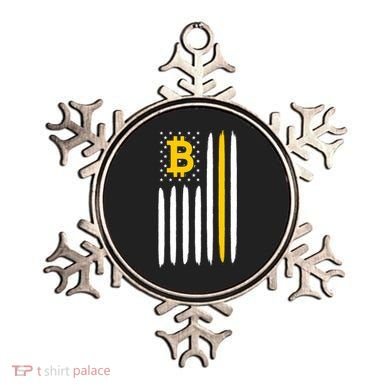 Bitcoin USA Flag Ornament