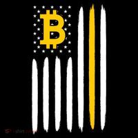 Bitcoin USA Flag Ornament thumb 1