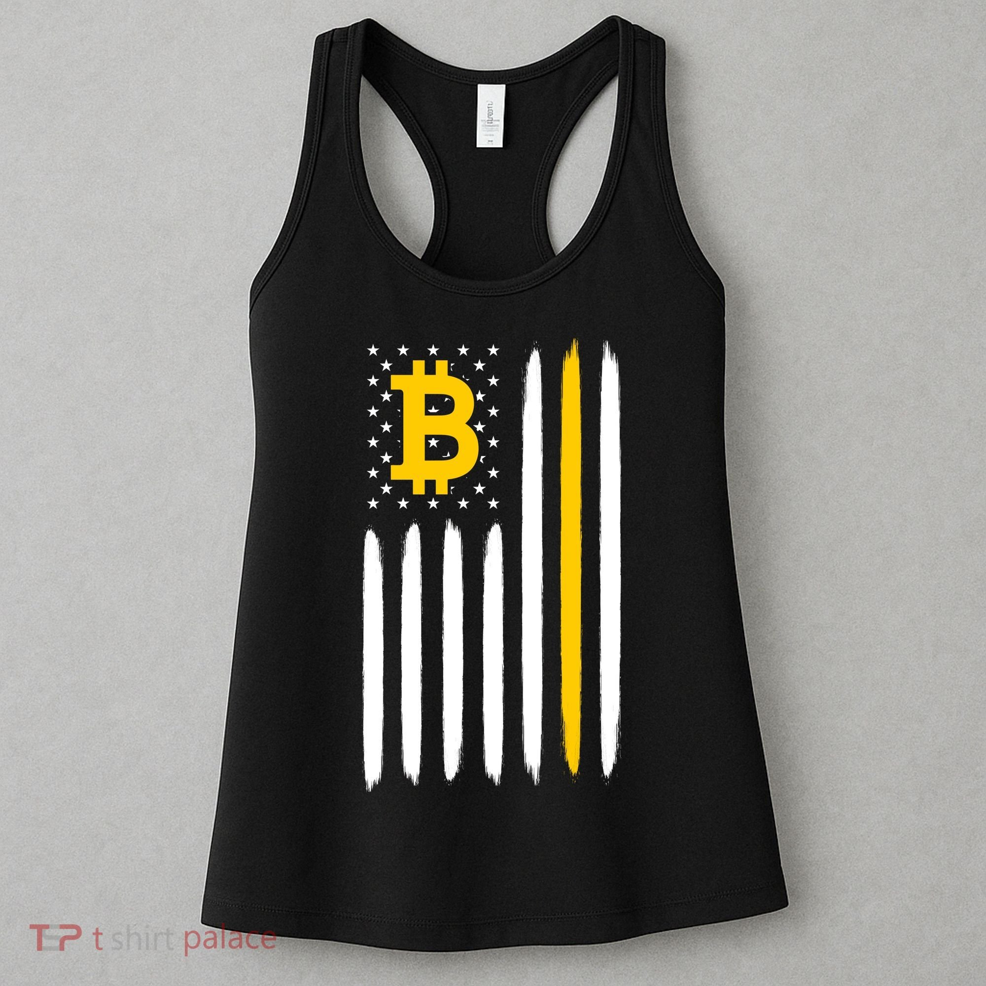 Bitcoin USA Flag Women's Tank Top