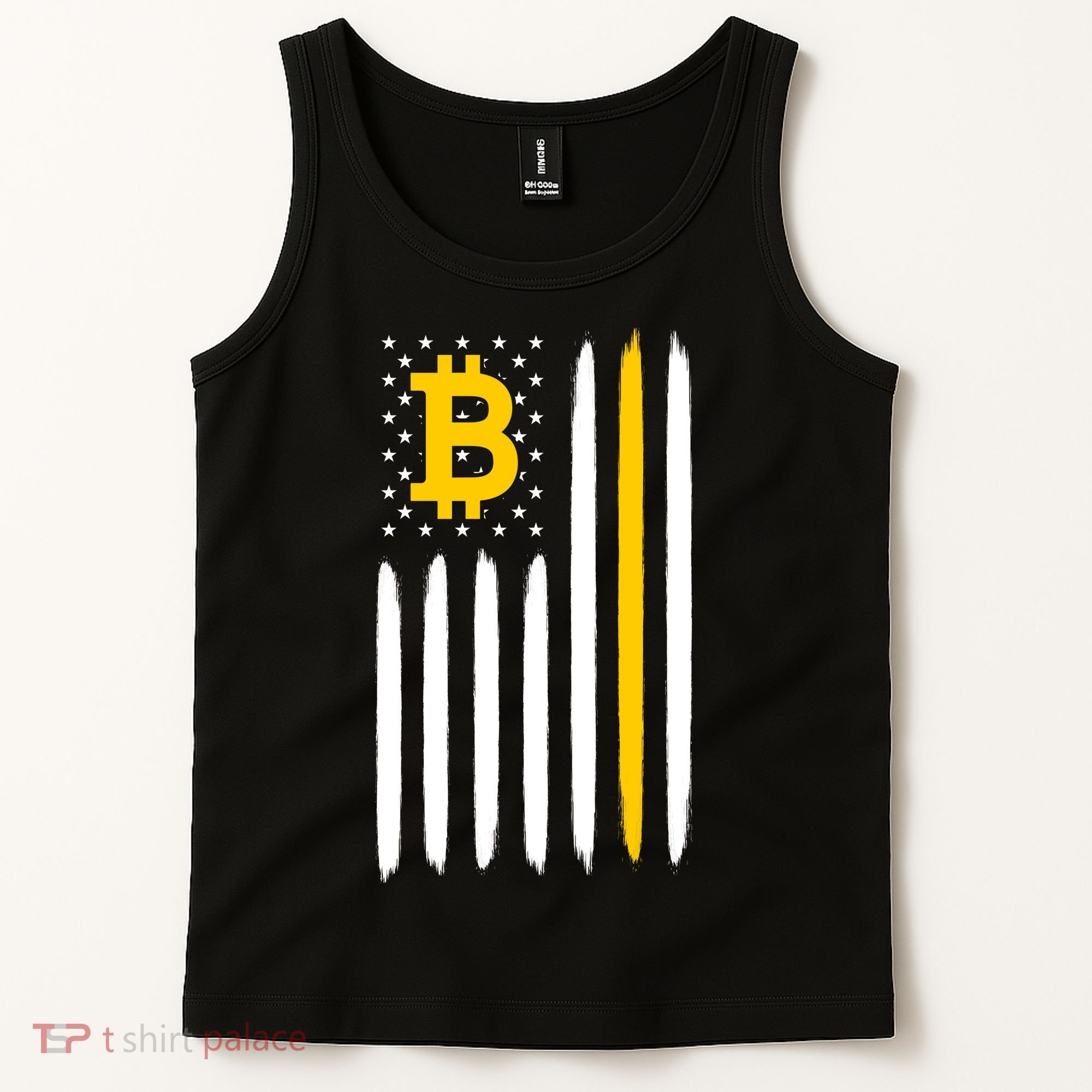 Bitcoin USA Flag Tank Top