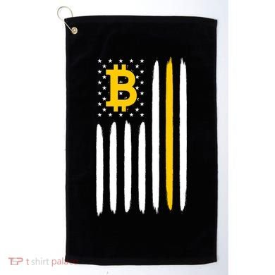 Bitcoin USA Flag Golf Towel