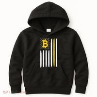 Bitcoin USA Flag Kids Hoodie thumb 0