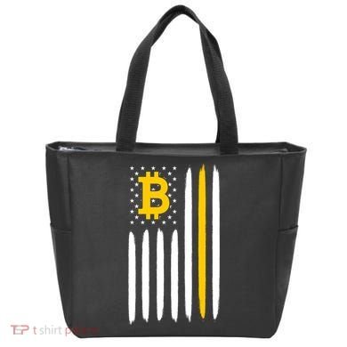 Bitcoin USA Flag Tote Bag