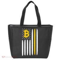 Bitcoin USA Flag Tote Bag thumb 0