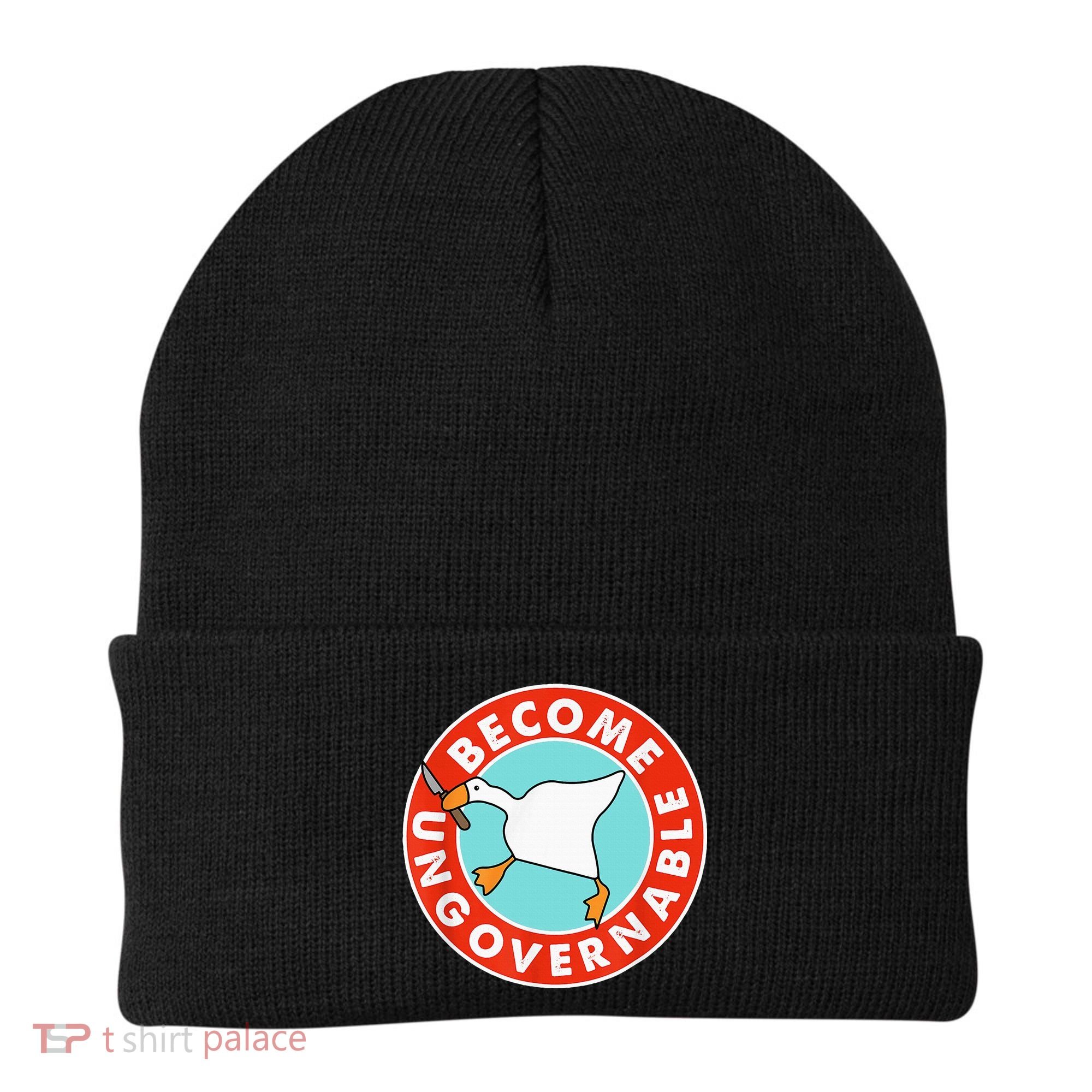 Become Ungovernable Funny Goose Beanie