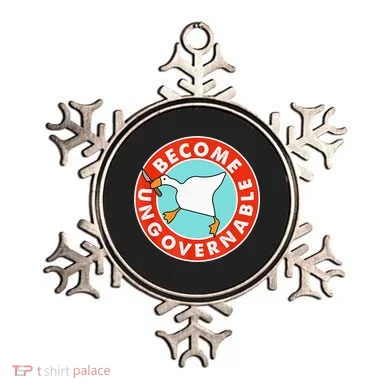 Become Ungovernable Funny Goose Ornament