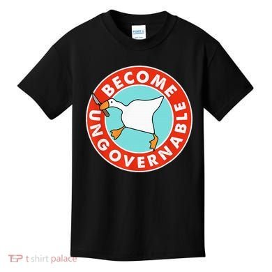 Become Ungovernable Funny Goose Kids T-Shirt