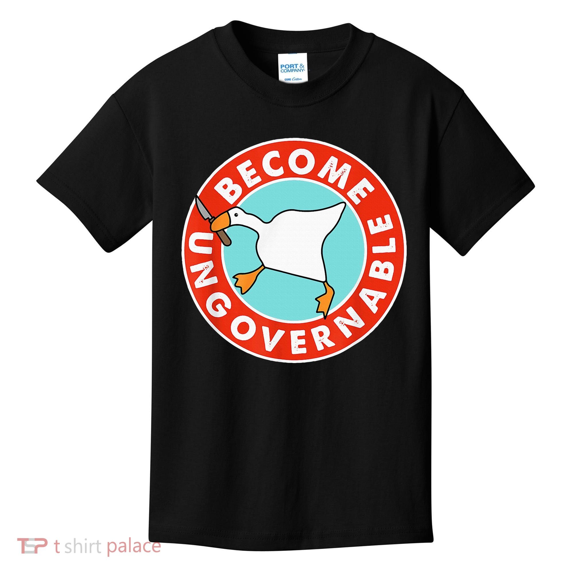 Become Ungovernable Funny Goose Kids T-Shirt