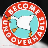 Become Ungovernable Funny Goose Toddler Fine Jersey T-Shirt thumb 2