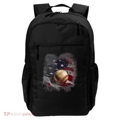 Baseball Usa Flag Backpack