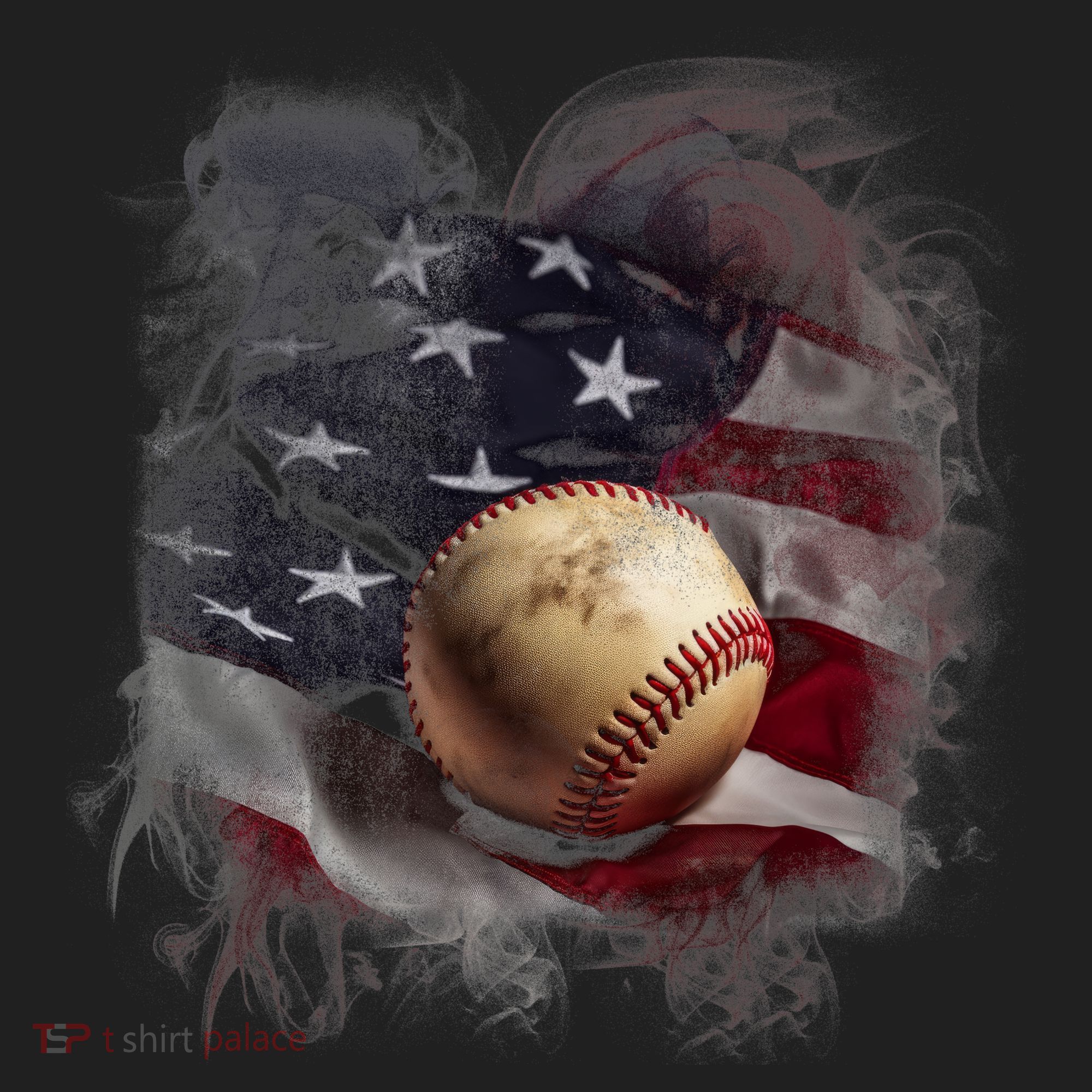 Baseball Usa Flag Tumbler