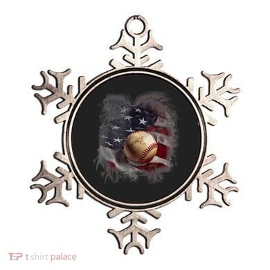 Baseball Usa Flag Ornament