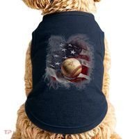 Baseball Usa Flag Doggie Tank thumb 0