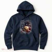 Baseball Usa Flag Hoodie thumb 0