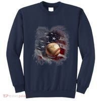Baseball Usa Flag Sweatshirt thumb 0