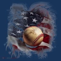 Baseball Usa Flag Sweatshirt thumb 3
