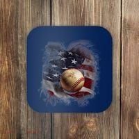 Baseball Usa Flag Coaster thumb 0