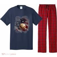 Baseball Usa Flag Pajama Set thumb 0