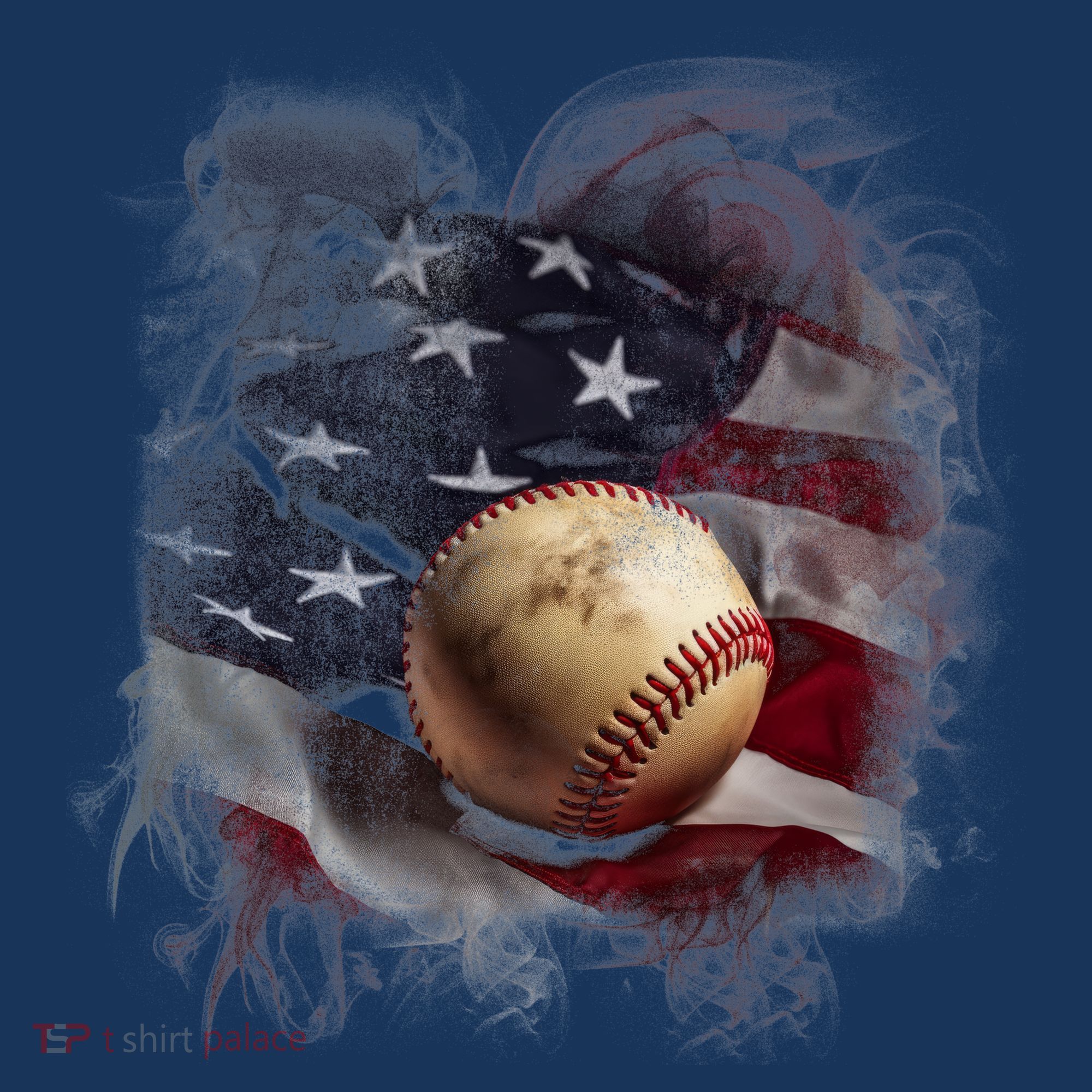 Baseball Usa Flag Polo