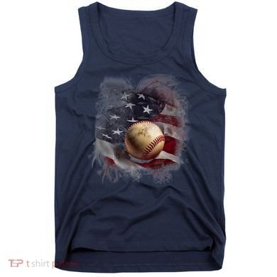 Baseball Usa Flag Tank Top