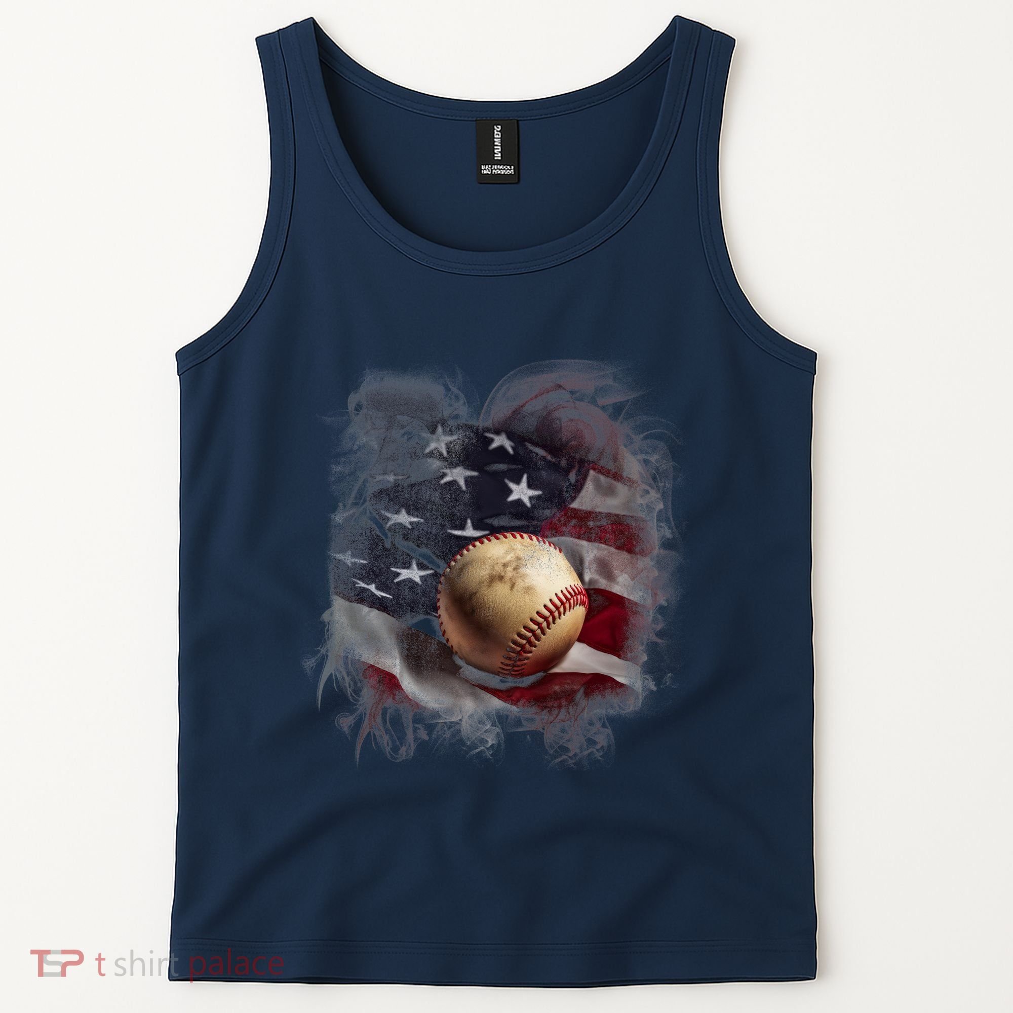 Baseball Usa Flag Tank Top
