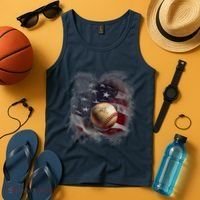 Baseball Usa Flag Tank Top thumb 4