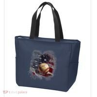 Baseball Usa Flag Tote Bag thumb 3