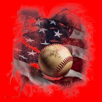 Baseball Usa Flag Santa Hat thumb 1